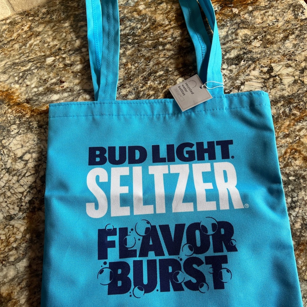 Blue Bud Light Seltzer Tote Bag
